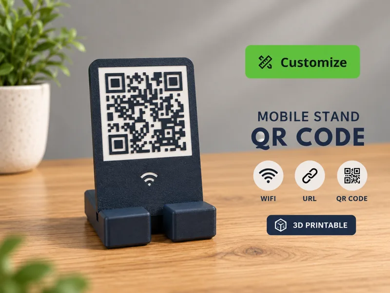 QR phone stand